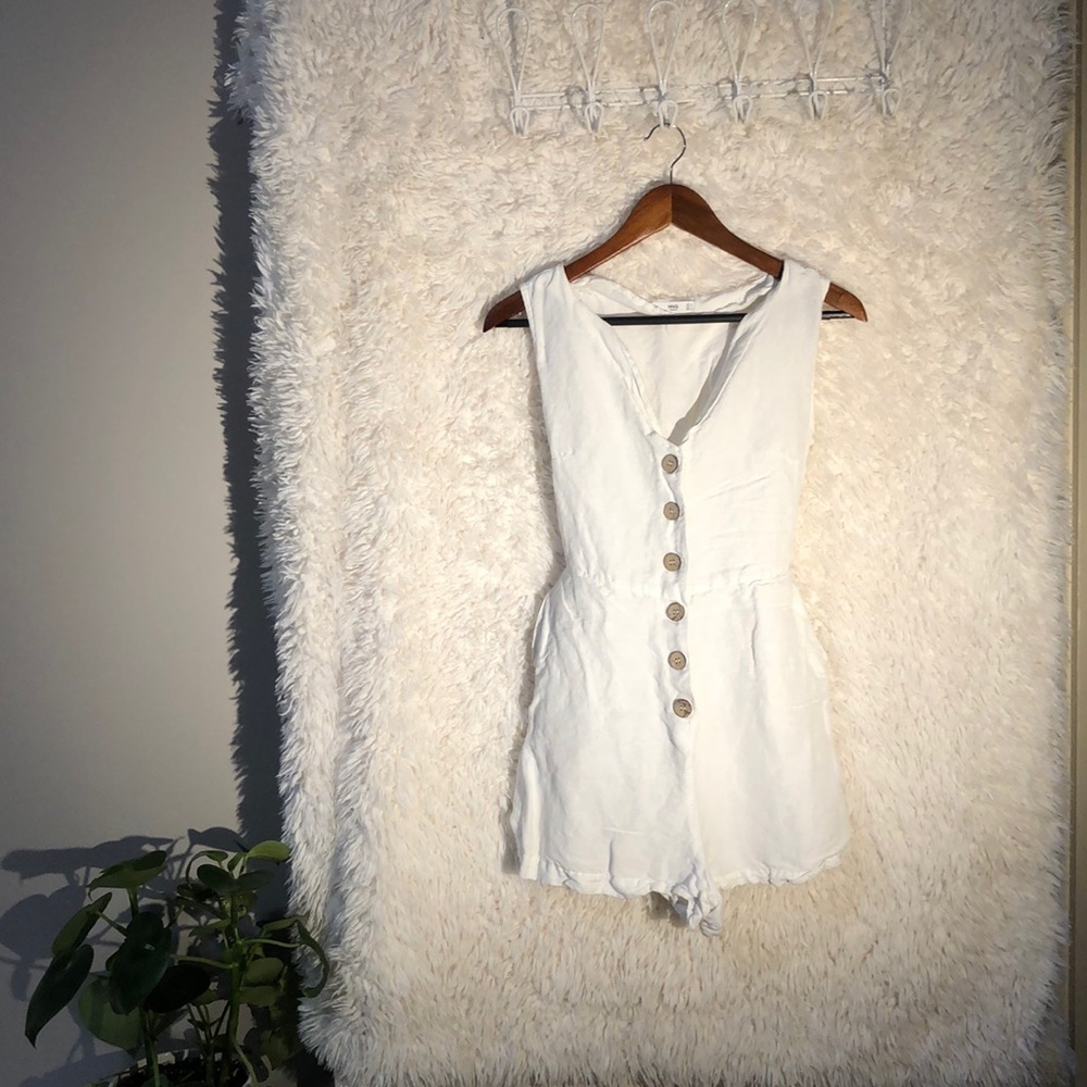 MNG Linen Romper